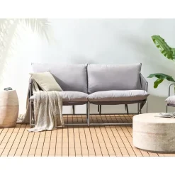 Loungebanken-Leen Bakker PONTE - Tweezitsbank - Grijs - Staal