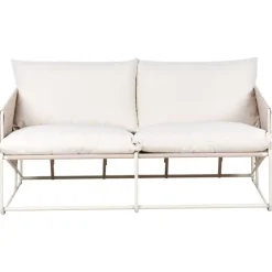 Loungebanken-Leen Bakker PONTE - Tweezitsbank - Taupe - Staal