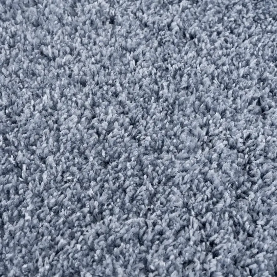 Vloerkleden|Hoogpolige Vloerkleden-Muratap Porto Soft Fluffy Vloerkleed Hoogpolig Effen Blauw - 140X200 CM