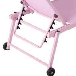 Beliani PORTOFINO - Strandstoel - Roze - Aluminium