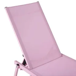 Beliani PORTOFINO - Strandstoel - Roze - Aluminium