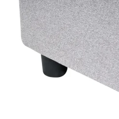 Beliani PRADES - Bed met opbergruimte - Lichtgrijs - 160 x 200 cm - Polyester