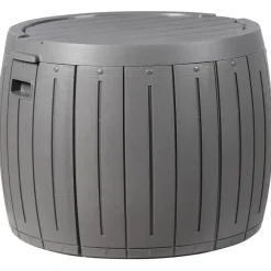 Kussenboxen-Leen Bakker PRINOS - Kussenbox - Grijs - ⌀ 56 cm - Synthetisch materiaal