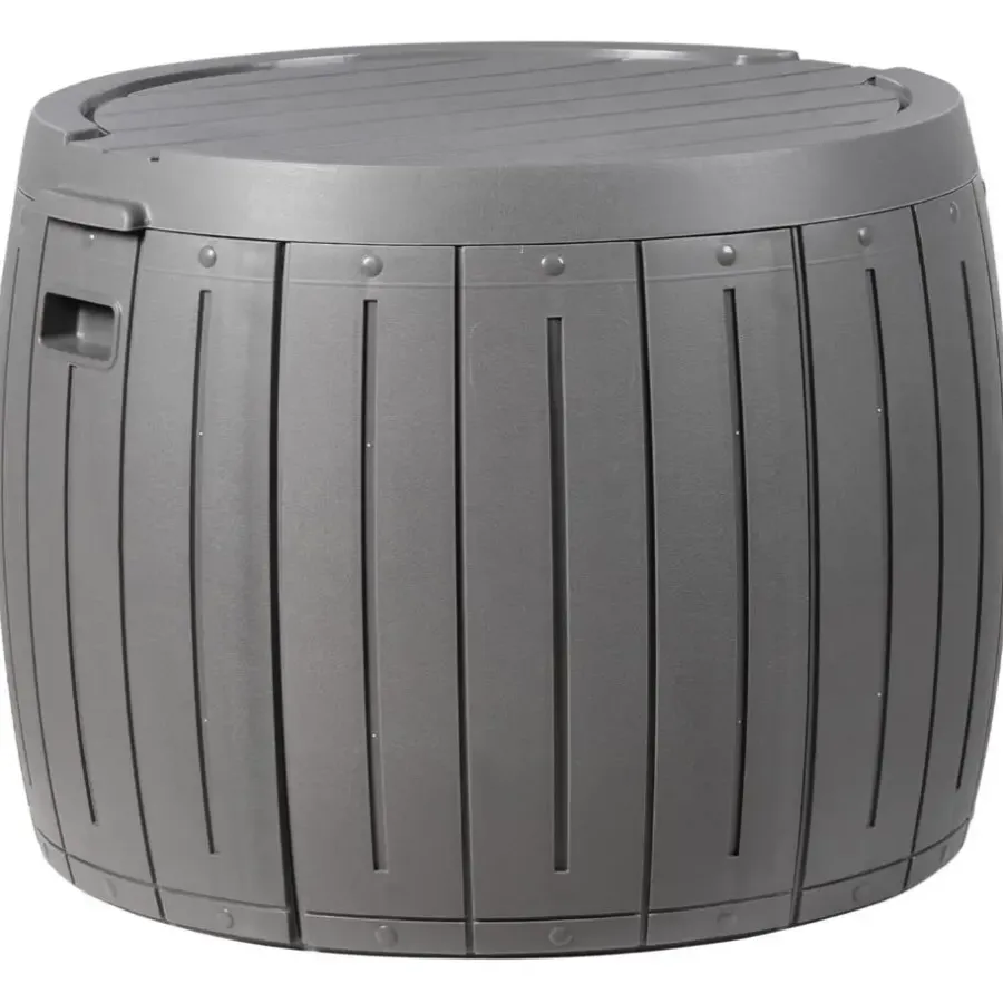 Kussenboxen-Leen Bakker PRINOS - Kussenbox - Grijs - ⌀ 56 cm - Synthetisch materiaal