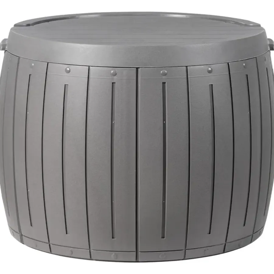Kussenboxen-Leen Bakker PRINOS - Kussenbox - Grijs - ⌀ 56 cm - Synthetisch materiaal