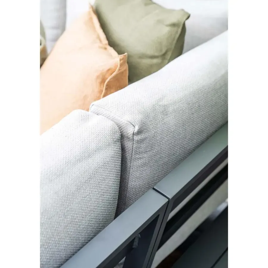 Garden Impressions Prinos loungeset - 4-delig - carbon black - valley sand