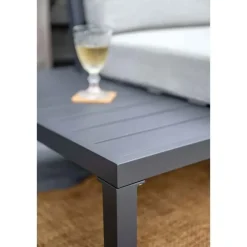 Garden Impressions Prinos loungeset - 4-delig - carbon black - valley sand