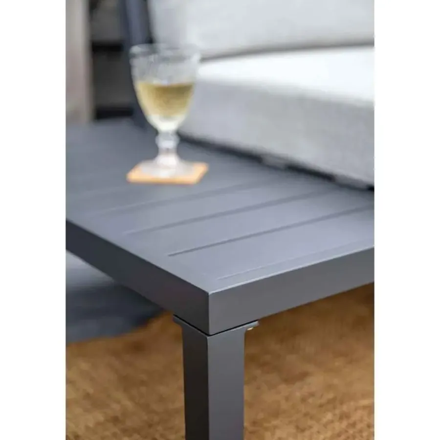 Garden Impressions Prinos loungeset - 4-delig - carbon black - valley sand