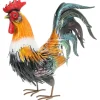 Tuindecoratie-Pro Garden Decoratie Tuinbeeld Haan - metaal - 38 x 14 x 40 cm