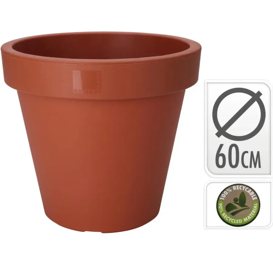 Bloempotten-Pro Garden Plantenpot - kunststof - terracotta - D60 x H55 cm
