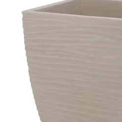 Pro Garden plantenpot - Tuin - kunststof - zand/beige - D40 x H60 cm