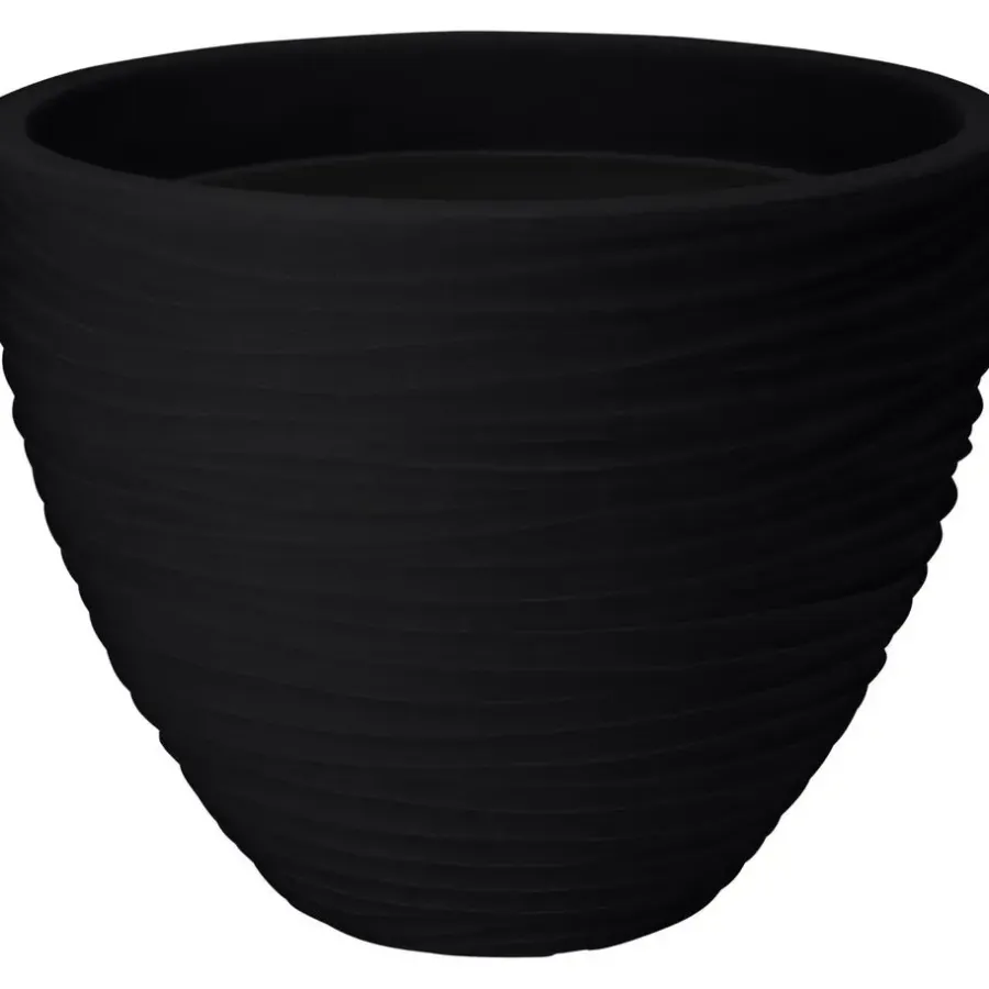 Bloempotten-Pro Garden plantenpot - Tuin - kunststof - antraciet - D40 x H31 cm