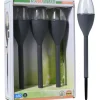 Buitenverlichting|Prikspots-Pro Garden Solar LED lantaarns - 3x st - zwart - 31 cm