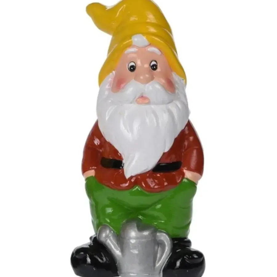 Tuindecoratie-Pro Garden Tuinkabouter - met gieter - keramiek - 20 cm