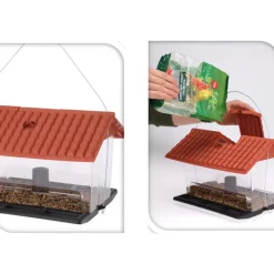 Tuindecoratie-Pro Garden Vogelvoederhuisje - kunststof - 31 x 23 x 21 cm