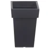 Bloempotten-Prosperplast Bloempot - kunststof - antraciet - 23 x 35 cm