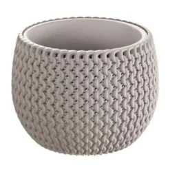 Bloempotten-Prosperplast Bloempot Splofy - taupe - 1400 ml - 18 cm