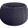 Bloempotten-Prosperplast Bloempot Splofy - antraciet - 4 l - 29 cm