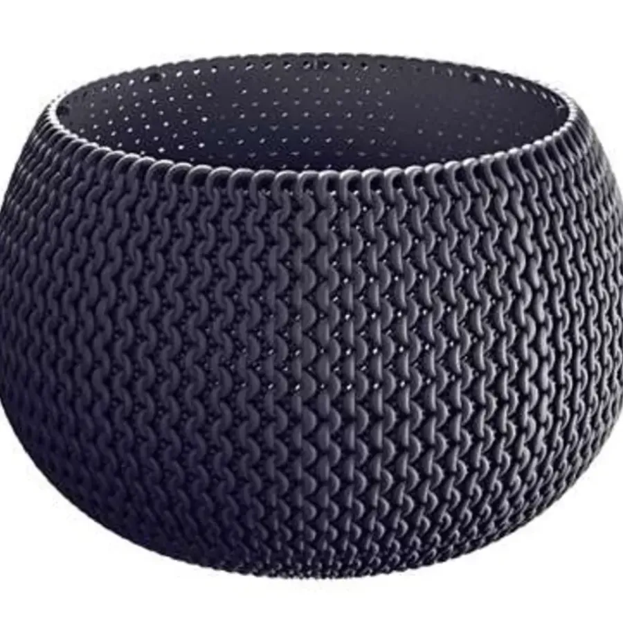 Bloempotten-Prosperplast Bloempot Splofy - antraciet - 4 l - 29 cm