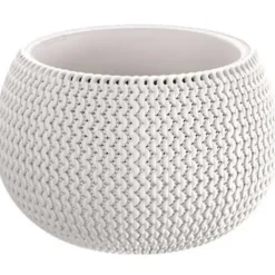 Prosperplast Bloempot Splofy - wit - 4 l - 29 cm