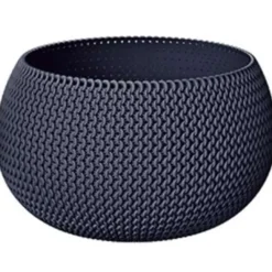 Prosperplast Bloempot Splofy - antraciet - 2300 ml - 18 cm