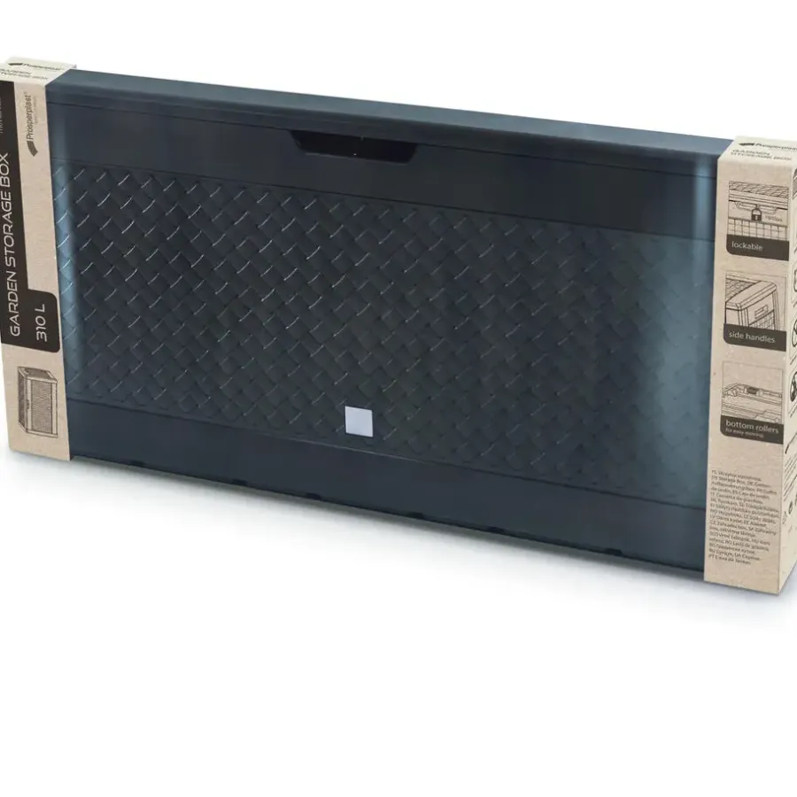 Kussenboxen-Prosperplast Opbergbox - antraciet - 310 liter - 119 x 48 x 60 cm