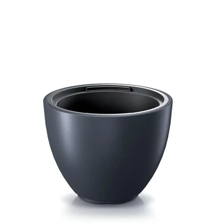 Bloempotten-Prosperplast Plantenpot Heos - antraciet - D57 x H43 cm