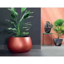 Bloempotten-Prosperplast Plantenpot Heos - lichtgrijs - D57 x H43 cm