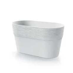 Bloempotten-Prosperplast Plantenpot Windsor - ivoor wit - L28 x B15 x H15 cm