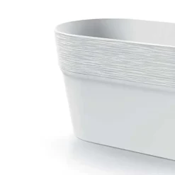 Bloempotten-Prosperplast Plantenpot Windsor - ivoor wit - L28 x B15 x H15 cm
