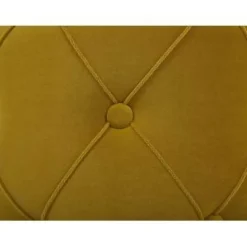Beliani PUEBLO - Poef - Geel - 40/33 cm - Fluweel