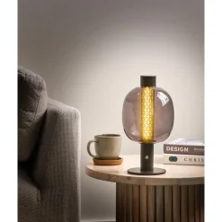 Leen Bakker PULANGI - Tafellamp - Zwart - Aluminium