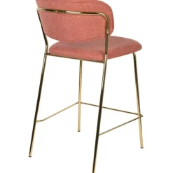 Barkrukken-Puur - Viken barstoel 65 cm roze goud