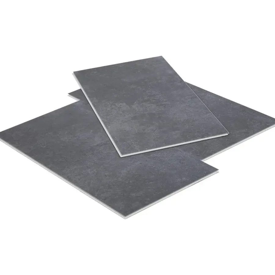 Pvc Vloeren-Leen Bakker PVC vloer Klik Elegance - Concrete Anthracite - 2,253 m2