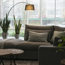 QAZQA booglampen arc zwart e27
