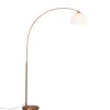 QAZQA booglampen arc-basic bruin e27