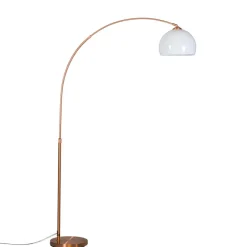 QAZQA booglampen arc-basic bruin e27