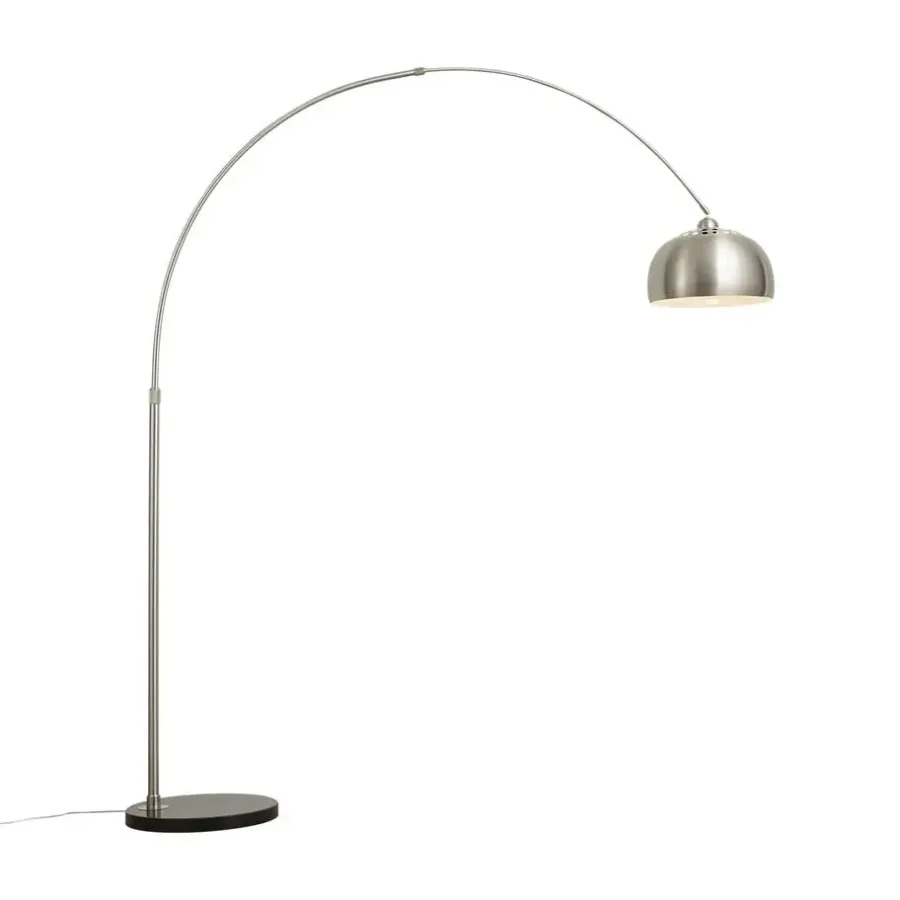 Booglampen-QAZQA booglampen booglamp xxl zilverkleurig e27