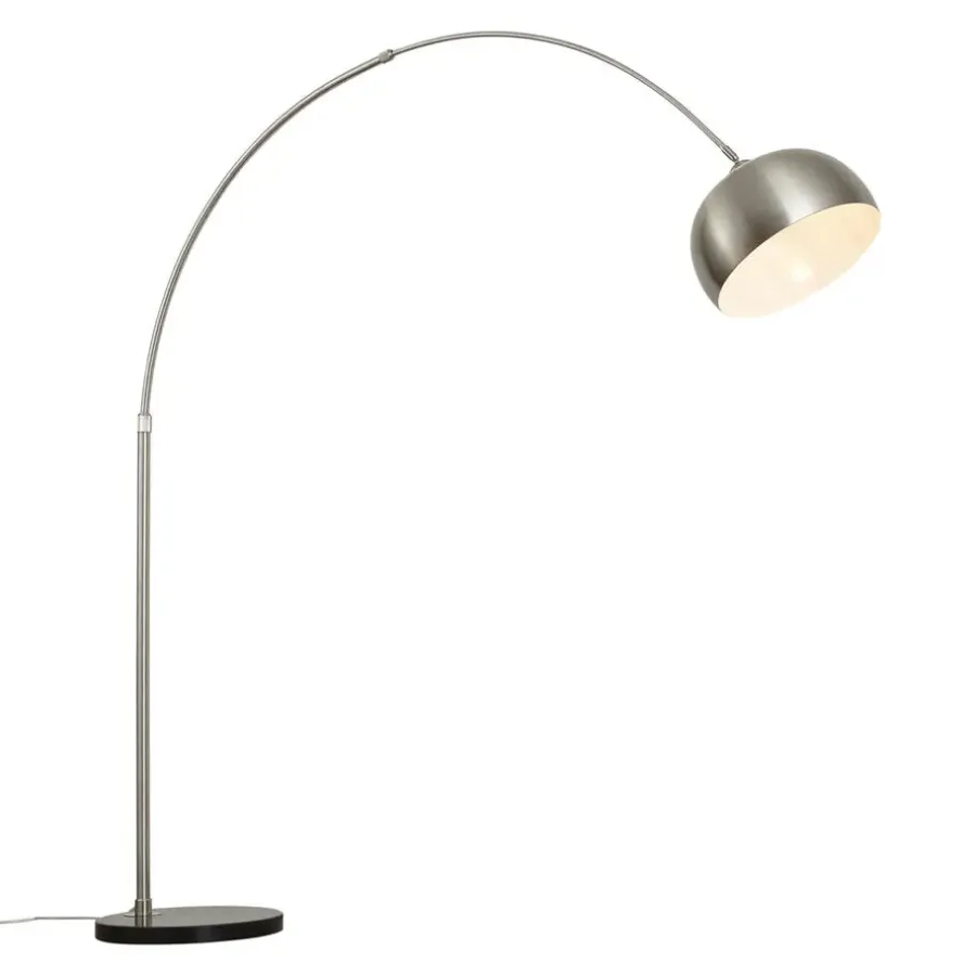 Booglampen-QAZQA booglampen booglamp xxl zilverkleurig e27