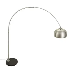 Booglampen-QAZQA booglampen booglamp xxl zilverkleurig e27