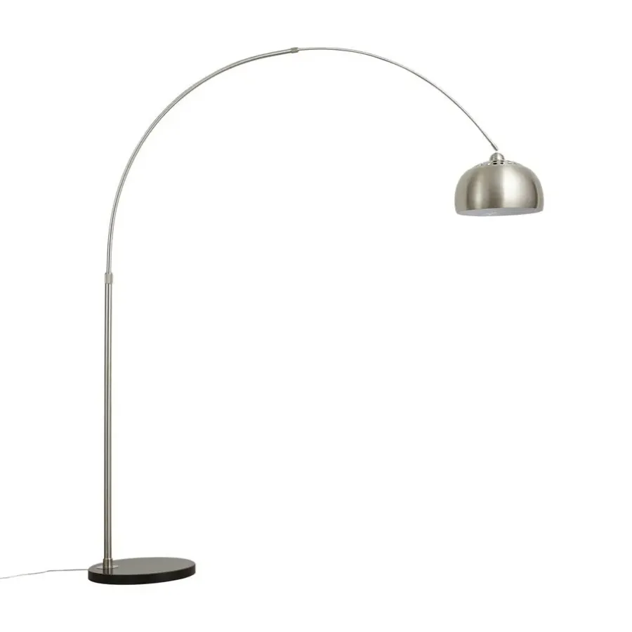 Booglampen-QAZQA booglampen booglamp xxl zilverkleurig e27