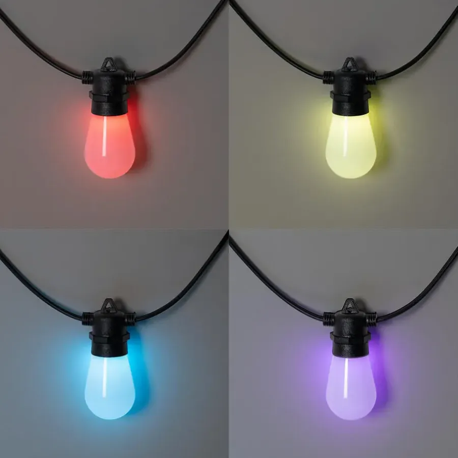 QAZQA buitenlampen chill zwart geïntegreerde led