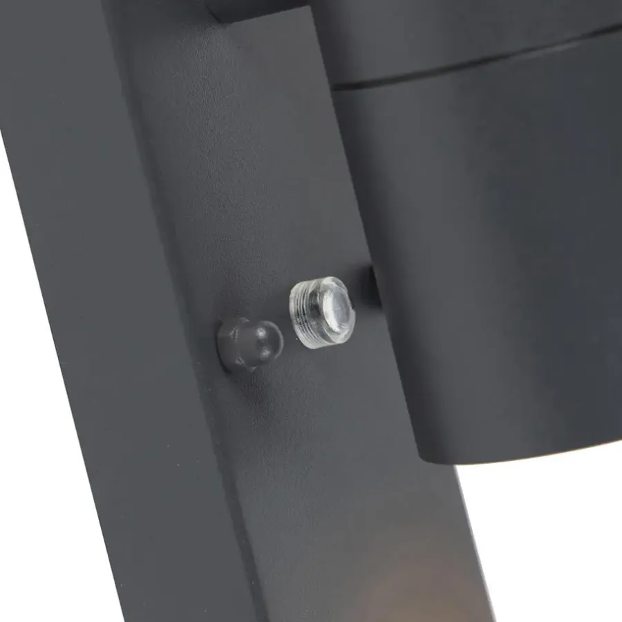 Buitenverlichting|Wandlampen-QAZQA buitenlampen met sensor duo grijs gu10