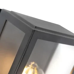 Wandlampen-QAZQA buitenlampen met sensor rotterdam zwart e27