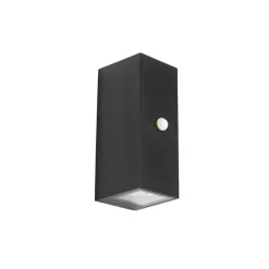 Buitenlampen Met Sensor|Wandlampen-QAZQA buitenlampen met sensor baleno zwart gu10