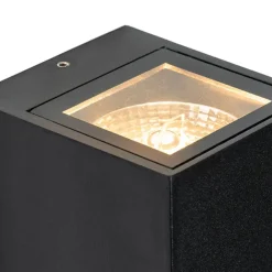 Buitenlampen Met Sensor|Wandlampen-QAZQA buitenlampen met sensor baleno zwart gu10