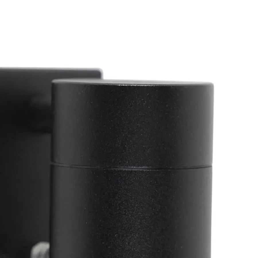 Buitenverlichting|Wandlampen-QAZQA buitenlampen met sensor solo zwart gu10
