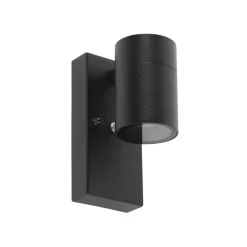 Buitenverlichting|Wandlampen-QAZQA buitenlampen met sensor solo zwart gu10