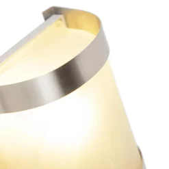 Wandlampen-QAZQA buitenlampen met sensor mira zilverkleurig e27