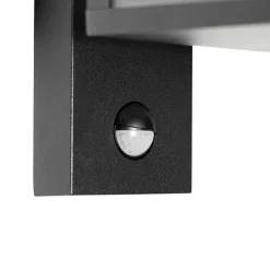 Wandlampen-QAZQA buitenlampen met sensor charlois zwart e27